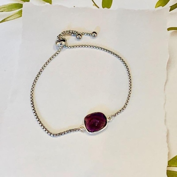 Amethyst Slider Bracelet - Picture 2 of 3